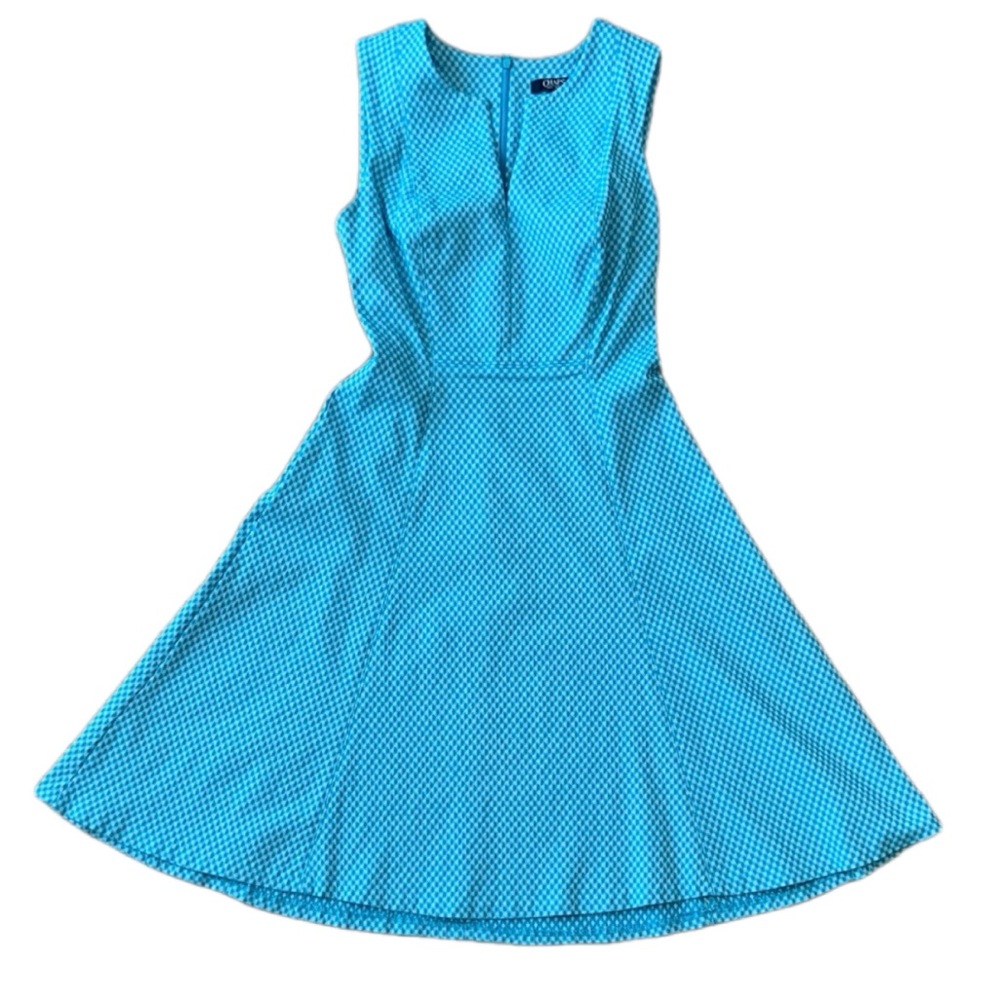 Chaps Turquoise Sleeveless Mini Dress
